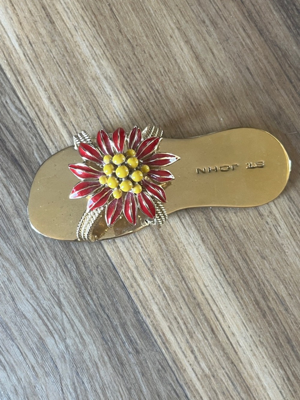 St. John novelty sandal figurine / paperweight
